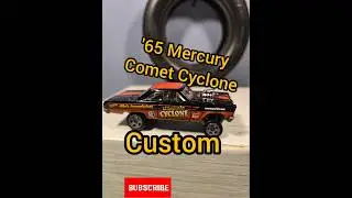 Кастомная моделька '65 Mercury Comet Cyclone от Hot Wheels из литого металла #короткие
