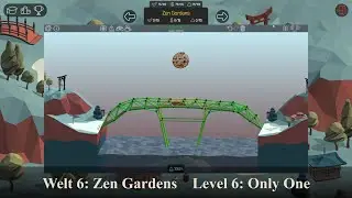 Verteilte L&uuml;cken - Poly Bridge Level 6-6