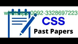 CSS English Comprehension Past-Paper Solved 2002 I CSS I PMS I IAS II By M Farhan Khan Abbasi