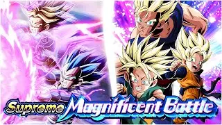 EZA LR VEGETA & TRUNKS VS. GOHAN, GOTEN & TRUNKS PT. 2! SUPREME MAGNIFICENT BATTLE!! (Dokkan Battle)