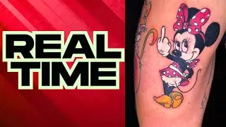 Full Tattoo Process: Mickey Mouse Tattoo | Real-Time Session