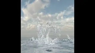 Maya Bifrost Liquid - water splash (foam)