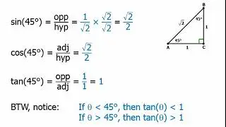 Trigonometry: SOHCAHTOA and Special Triangles