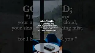 God's message of forgiveness and redemption | Isaiah 44:22 | ChristFollowerLife | Verse of The Day