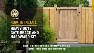 How-to Install: Heavy Duty Gate Corner Frame Brace & Hardware Kit (HGCBHK01) | Nuvo Iron