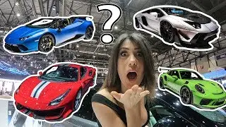 What sports car did I choose at Geneva Motorshow 2018?