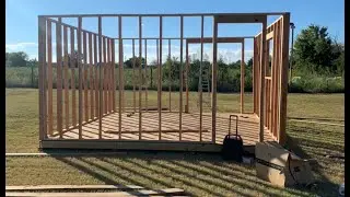 16X16 Walls Framing Build 