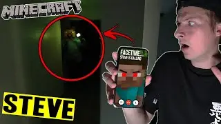 *СТРАШНО* НЕ ЗВОНИТЕ СТИВУ ИЗ MINECRAFT ПО FACETIME В 3 ЧАСА НОЧИ!! (ОН ПРИШЕЛ КО МНЕ ДОМОЙ!)