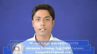 Video Resume of Kumar Sagar Engineering in Information Technology uploaded by DigitalCV