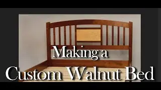 Custom Walnut Bed Building Process by Doucette and Wolfe Furniture Makers