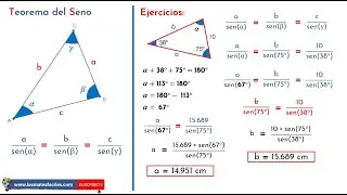 Teorema del Seno - Ejercicios resueltos paso a paso