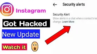 Instagram security alert |instagram update|