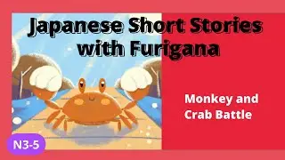 Japanese Short Stories with Furigana　｜The monkey and the crab