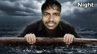 Surviving on Overnight Boat challenge 😱