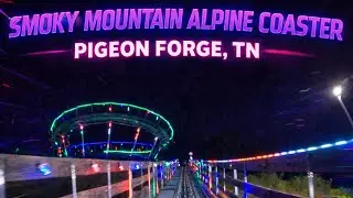 POV: Smoky Mountain Alpine Coaster at Night (Pigeon Forge, TN)