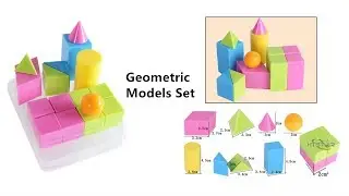 Geometric Models Set 16 Pieces Small Elementary School Mathematical Tools HTM2003