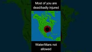 I Dropped a Nuke on North America, are you alive? #maps #nuke #alive #shorts