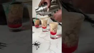 THE CRAZIEST zombie shots! #halloween #shots #cocktails