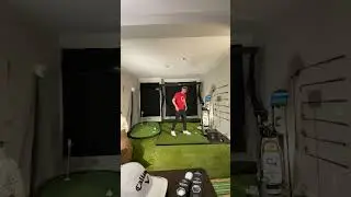 Rate this apartment golf set up 1-100 #golf #shorts #subscribe #golfcoach #tutorial