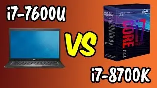 💥i7-7600U vs i7-8700K 🔥Benchmarks Test! 🎮 [4K]