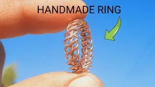 Handmade Copper Ring | 6-Wire Coil Ring Using 18 Gauge Wire #jewelryworks #handmade