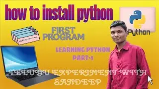 How to install python in pc or laptop/learning our first program./python part-1