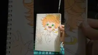 Emma From the promise neverland drawing(colored) #drawing #art #emma #promiseneverland #shorts
