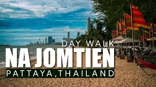 POV Walking Tour – Soi Na Jomtien 8 to Na Jomtien Beach | Day Walk | 4K No Commentary