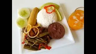 Le repas ha&iuml;tien/haitian food.yon ti goute mes amours