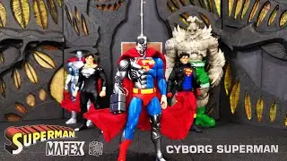 MAFEX Cyborg Superman Return of Superman 1/12 action figure unboxing & REVIEW #dc #superman #mafex