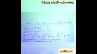 Karnataka PST salary | primary school teacher salary