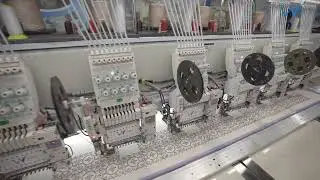 High Speed 9 needle 12 heads Embroidery Machine 1800 RPM Computerized Embroidery #wuzu_international