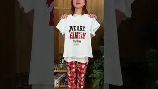 Custom Photo Family Christmas Making Memories Together | Personalized Loungewear Set