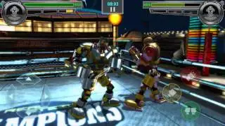 [Real Steel Champions]Stronghold VS sparring bot region 4
