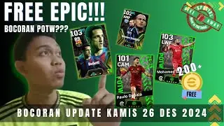 FREE EPIC!!! Bocoran POTW - Update Kamis 26 Desember 2024 | eFootball 2025