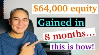 $64,000 equity gained in 8 months on this single family home, this is how to do it.