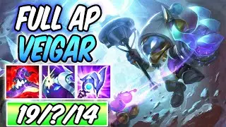CLEAN FULL BURST ASTRONAUT VEIGAR MID 1277 AP DARK HARVEST | New Build & Runes | League of Legends