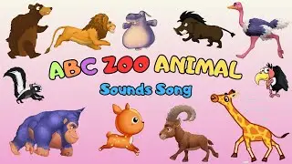 ABC Zoo Animal Sounds Song April22| Alphabet Animals| Nursery Rhymes For Babies| Little Kitten Learn