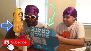 Mini Mystery SnackCrate Unboxing &Tasting Review ! Our First Box ! August 2019