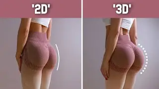 From 2D to 3D BOOTY - Repeat This Workout 2x! Fuller & Thicker Butt, No Equipment, At Home Workout