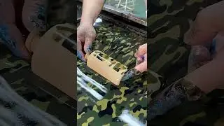 Bottle camouflage water transfer printing process