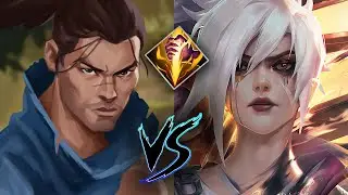 YASUO vs. RIVEN BARON LANE GAMEPLAY | SEASON 7