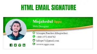 Creative email signature using by html