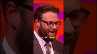 Seth Rogen on shooting a scene with a real tiger 😂