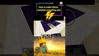 How to make elytra/automatic trampoline Launch pad | Minecraft Pocket edition #minecraftshorts