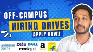 Flipkart, Amazon, Zeta, Media.net OFF CAMPUS Hiring | 2024 2023 2022 2021 2020 Batches