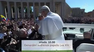 Gener&aacute;ln&iacute; audience papeže Lva XIV. 11. 6. 2025 ŽIVĚ na #tvnoe