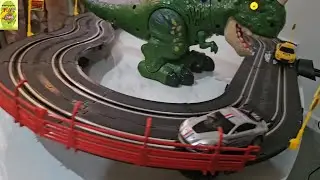 30 Minutes Satisfying Unboxing Jurassic World Dinosaur Toy in Racing Car Track in ASMR | Review Toys