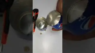 Make an air fan from a can of Pepsi