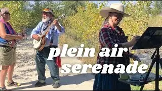 Serenaded While Painting a River  ✿ Watercolor Plein Air Vlog #65